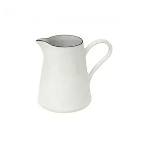 Product Image 1 for Beja Ceramic Stoneware Pitcher - White & Blue from Costa Nova