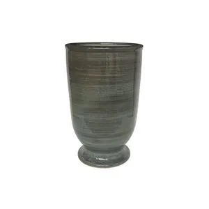Product Image 1 for Provence Vase With Stripped Gray Glaze from Legend of Asia