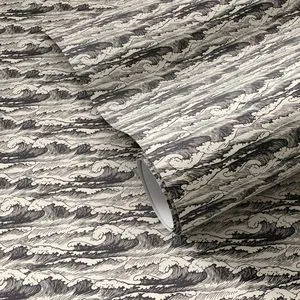 Product Image 1 for Wavebreak Black I Wallpaper by Getty Images from Four Hands