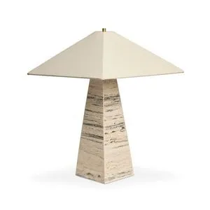 Product Image 1 for Andros White Travertine Table Lamp from Four Hands