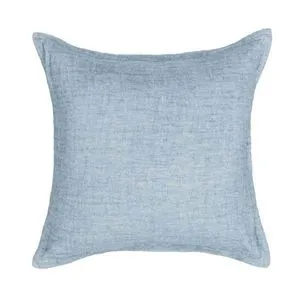 Product Image 1 for Solstice Chambray Blue Belgian Linen Throw Pillow from Classic Home