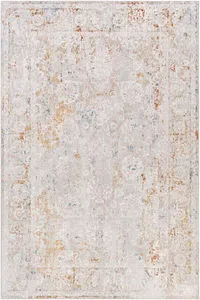 Product Image 3 for Carmel Light Gray / Burnt Orange Rug from Surya