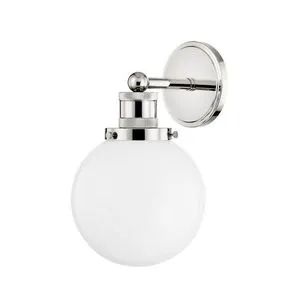 Product Image 1 for Beverly Silver Frosted Glass Sphere Wall Sconce from Mitzi
