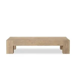 Product Image 1 for Abaso Whitewash Rustic Oak Rectangular Coffee Table from Four Hands