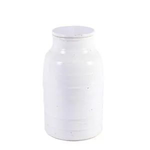 Product Image 1 for Busan White Flat Lidded Jar - Short from Legend of Asia