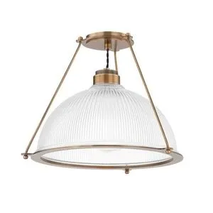 Product Image 1 for Glint 1 Light Large Semi Flush Mount from Troy Lighting