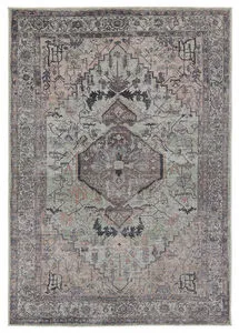 Product Image 4 for Abbott Medallion Green/ Dark Brown Rug from Jaipur 