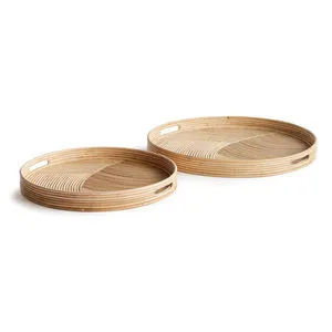 Product Image 1 for Jelani Cane Round Trays, Set Of 2 from Napa Home And Garden