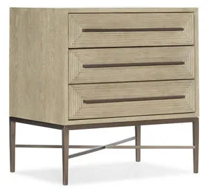 Product Image 1 for Cascade Three-Drawer Oak Nightstand from Hooker Furniture