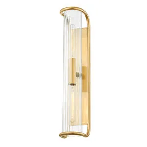 Product Image 1 for Fillmore 2-Light Wall Sconce - Aged Brass from Hudson Valley