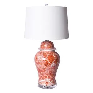 Product Image 1 for Orange Dragon Temple Jar Table Lamp from Legend of Asia