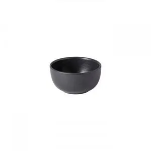 Seed grey matte ceramic fruit bowl with rounded shape and smooth finish