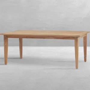 Product Image 1 for QS Croquet Teak Rectangular Farm Table, Natural Teak from Summer Classics