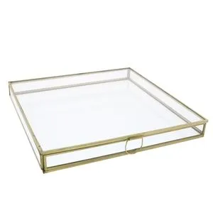 Product Image 3 for Monroe Flat Square Box   Brass from Homart