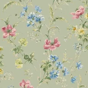 Product Image 1 for Laura Ashley Poppy Meadow Wallpaper from Graham & Brown