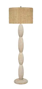 Product Image 1 for Almond White Washed Wood Floor Lamp from Jamie Young