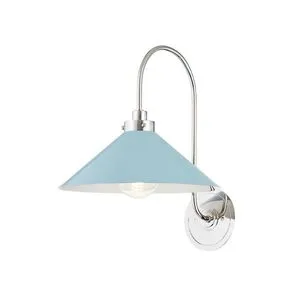 Product Image 1 for Clivedon 1-Light Blue Bird Polished Nickel Sconce from Hudson Valley