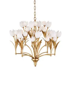 Product Image 1 for Glazen Tulpen Chandelier from Currey & Company