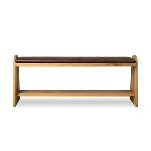 Product Image 1 for Landrea Havana Brown Accent Bench from Four Hands