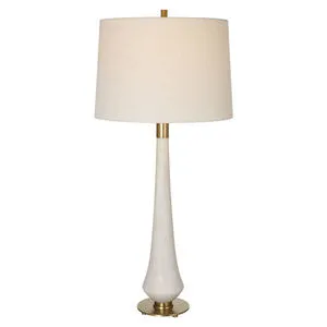 Product Image 1 for Marille Ivory Stone Tall Table Lamp from Uttermost