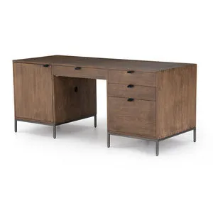 Product Image 15 for Trey Executive Desk - Auburn Poplar from Four Hands