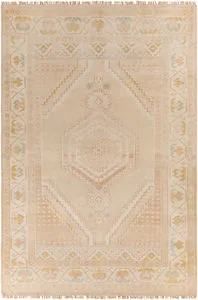 Product Image 7 for Anadolu Hand-Knotted Dusty Pink / Light Beige Rug - 10' x 14' from Surya