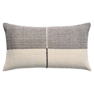 Product Image 1 for Neem X Margaret Handmade Geometric Gray / Cream Pillow from Jaipur 