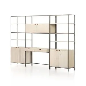 Product Image 1 for Trey Modular Wall 2 Piece Bookcase from Four Hands