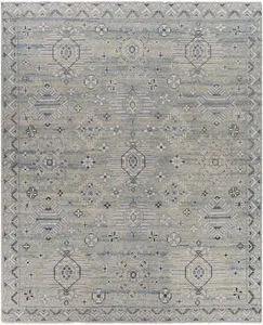 Product Image 3 for Almeria Hand-Knotted Denim / Black Rug - 6' x 9' from Surya