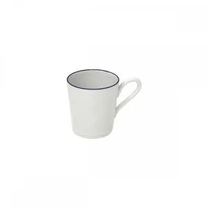 Product Image 1 for Beja Ceramic Stoneware Mug, Set of 6 - White & Blue from Costa Nova