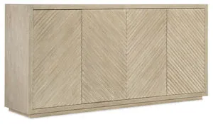 Product Image 1 for Cascade Chevron Oak Veneer Credenza from Hooker Furniture