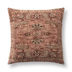 Product Image 1 for Medley Patterned Rust Linen Blend Throw Pillow from Classic Home