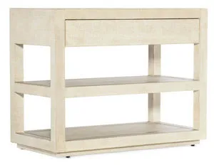 Product Image 1 for Cascade Burlap & Metal One-Drawer Nightstand from Hooker Furniture