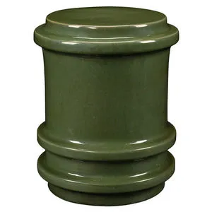 Product Image 1 for Reglet Ceramic Green Stool from Jamie Young