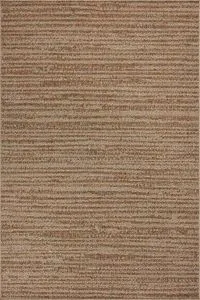 Merrick Oatmeal Multi rug with warm rust stripes in a flat woven polypropylene weave