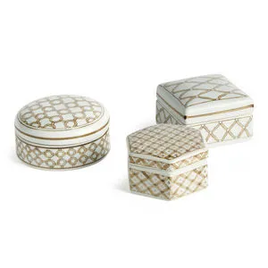 Product Image 1 for Province Lidded Boxes, Set of 3 from Napa Home And Garden