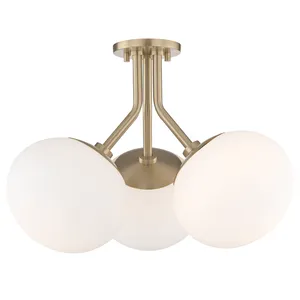 Product Image 1 for Estee 3 Light Semi Flush from Mitzi