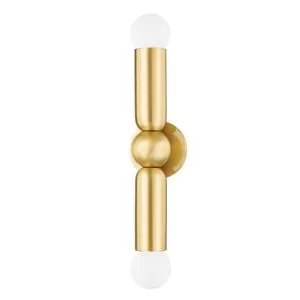 Product Image 1 for Lolly Aged Brass 2-Light Wall Sconce from Mitzi