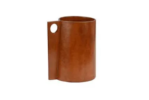 Product Image 1 for Petra Leather Vase from Chelsea House