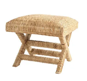 Product Image 1 for Shoreline Wood Ottoman Stool from Creative Co-Op