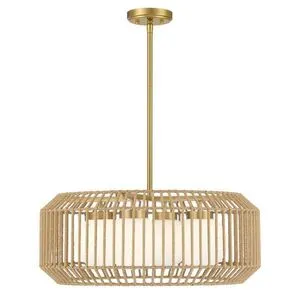 Product Image 1 for Pastis 4-Light Pendant in Warm Brass from Savoy House 