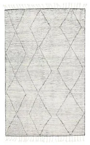 Product Image 1 for Ammil Hand Knotted Trellis Cream/ Black Area Rug from Jaipur 