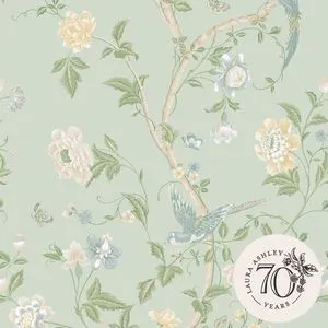 Product Image 1 for Laura Ashley Summer Palace Eau de Nil Removable Wallpaper from Graham & Brown
