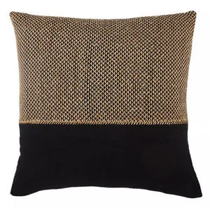 Product Image 5 for Sila Geometric Light Tan/ Black Throw Pillow 22 inch from Jaipur 