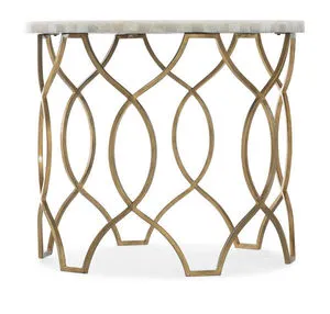 Product Image 3 for Melange Corrina Round Lamp Table from Hooker Furniture