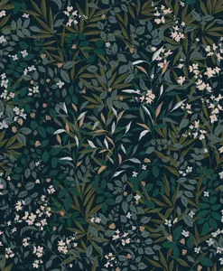 Product Image 1 for Reverie Navy Wallpaper from Graham & Brown
