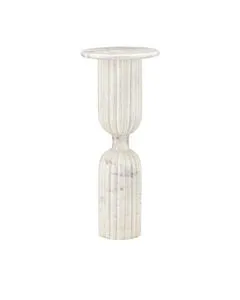 Product Image 1 for Passementerie White Marble Drinks Table from Currey & Company