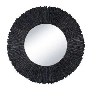Product Image 1 for Slate Black Round Mirror from Regina Andrew Design