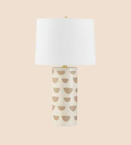 Product Image 2 for Minnie Slate Blue Tall Cylinder Ceramic Table Lamp from Mitzi