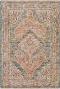 Product Image 1 for Naila Vintage-Inspired Woven Rust / Sage Rug - 7'10" x 10'3" from Surya
